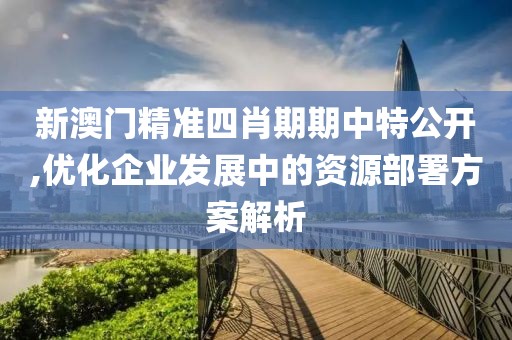 新澳门精准四肖期期中特公开,优化企业发展中的资源部署方案解析