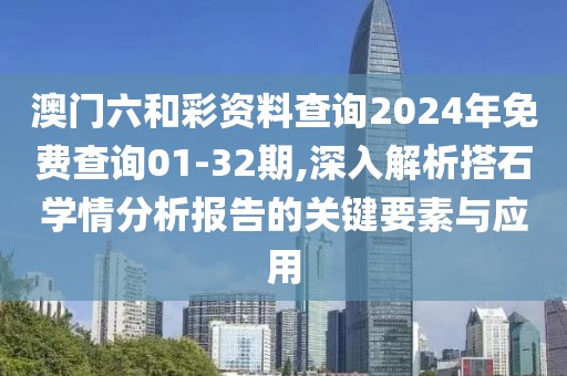 澳门六和彩资料查询2024年免费查询01-32期,深入解析搭石学情分析报告的关键要素与应用