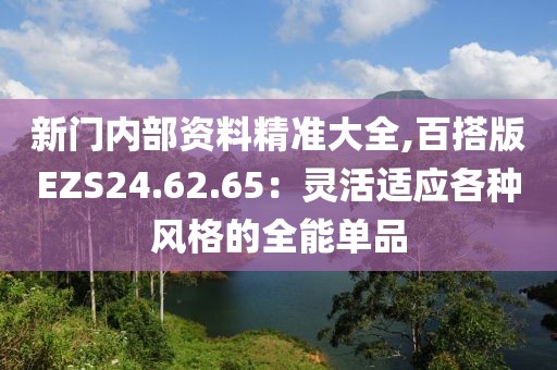 新门内部资料精准大全,百搭版EZS24.62.65：灵活适应各种风格的全能单品