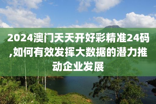 2024澳门天天开好彩精准24码,如何有效发挥大数据的潜力推动企业发展