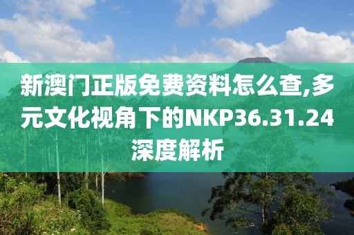 新澳门正版免费资料怎么查,多元文化视角下的NKP36.31.24深度解析