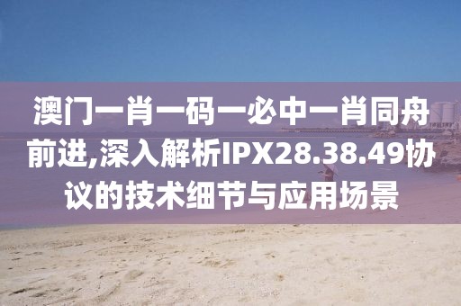 澳门一肖一码一必中一肖同舟前进,深入解析IPX28.38.49协议的技术细节与应用场景