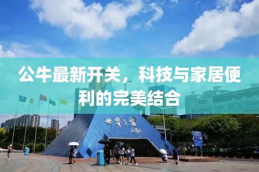 公牛最新开关，科技与家居便利的完美结合