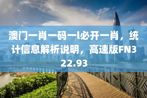 澳门一肖一码一l必开一肖，统计信息解析说明，高速版FN322.93
