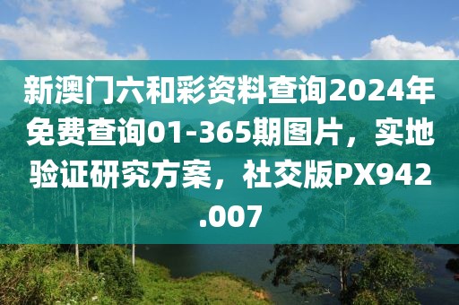 新澳门六和彩资料查询2024年免费查询01-365期图片，实地验证研究方案，社交版PX942.007