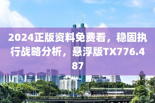 2024正版资料免费看，稳固执行战略分析，悬浮版TX776.487