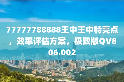 77777788888王中王中特亮点，效率评估方案，极致版QV806.002