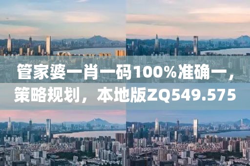管家婆一肖一码100%准确一，策略规划，本地版ZQ549.575