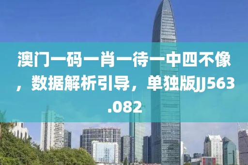 澳门一码一肖一待一中四不像，数据解析引导，单独版JJ563.082