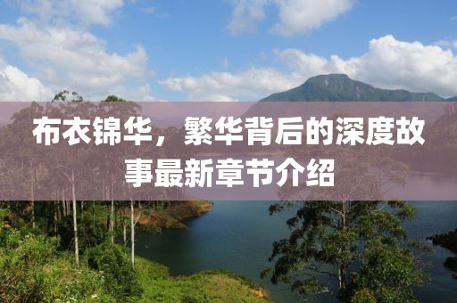 布衣锦华，繁华背后的深度故事最新章节介绍