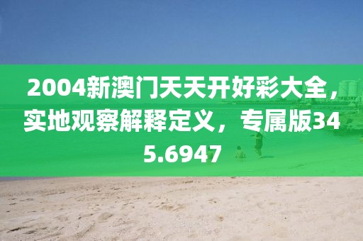 2004新澳门天天开好彩大全，实地观察解释定义，专属版345.6947