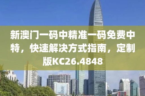 新澳门一码中精准一码免费中特，快速解决方式指南，定制版KC26.4848