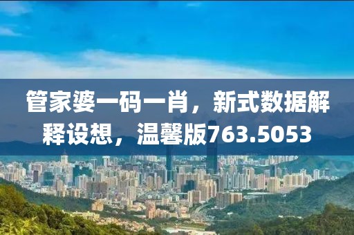 管家婆一码一肖，新式数据解释设想，温馨版763.5053