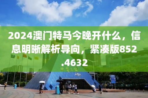 2024澳门特马今晚开什么，信息明晰解析导向，紧凑版852.4632