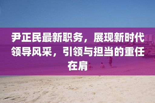 尹正民最新职务，展现新时代领导风采，引领与担当的重任在肩