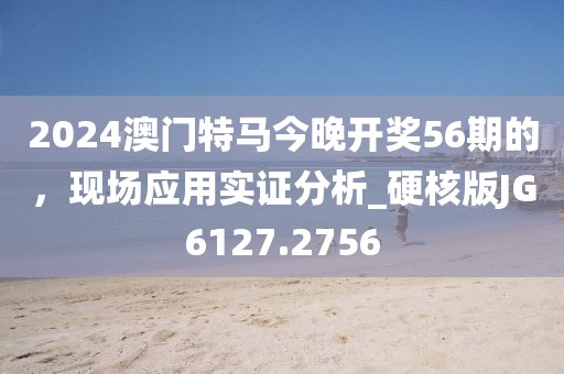2024澳门特马今晚开奖56期的，现场应用实证分析_硬核版JG6127.2756