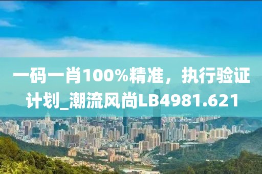 一码一肖100%精准，执行验证计划_潮流风尚LB4981.621