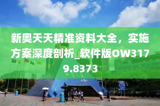 新奥天天精准资料大全，实施方案深度剖析_软件版OW3179.8373