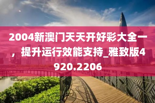 2004新澳门天天开好彩大全一，提升运行效能支持_雅致版4920.2206
