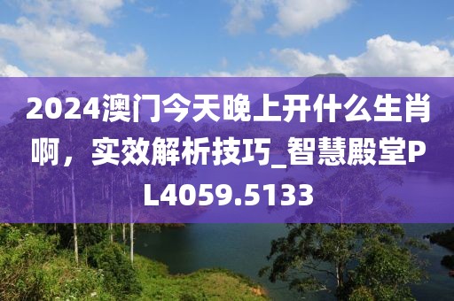 2024澳门今天晚上开什么生肖啊，实效解析技巧_智慧殿堂PL4059.5133