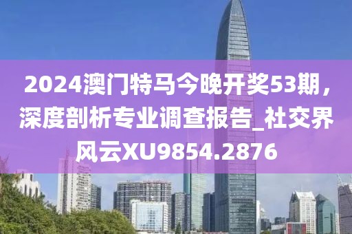 2024澳门特马今晚开奖53期，深度剖析专业调查报告_社交界风云XU9854.2876