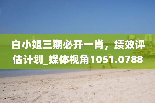 白小姐三期必开一肖，绩效评估计划_媒体视角1051.0788