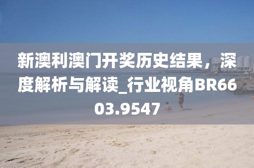新澳利澳门开奖历史结果，深度解析与解读_行业视角BR6603.9547