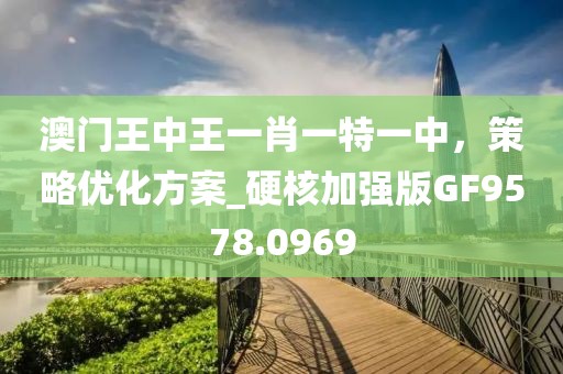 澳门王中王一肖一特一中，策略优化方案_硬核加强版GF9578.0969