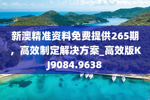 新澳精准资料免费提供265期，高效制定解决方案_高效版KJ9084.9638