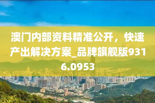 澳门内部资料精准公开，快速产出解决方案_品牌旗舰版9316.0953