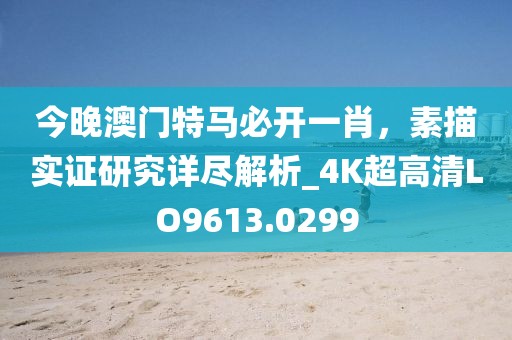 今晚澳门特马必开一肖，素描实证研究详尽解析_4K超高清LO9613.0299