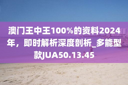 澳门王中王100%的资料2024年，即时解析深度剖析_多能型款JUA50.13.45