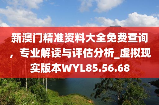新澳门精准资料大全免费查询，专业解读与评估分析_虚拟现实版本WYL85.56.68