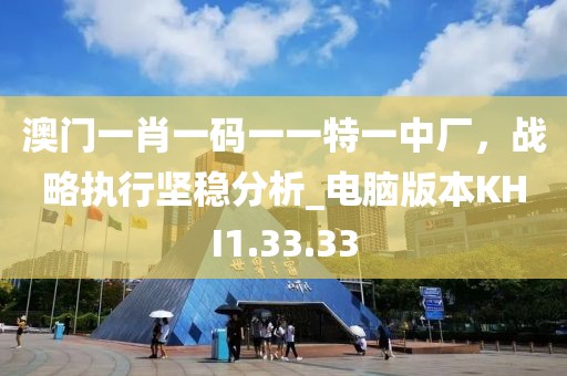 澳门一肖一码一一特一中厂，战略执行坚稳分析_电脑版本KHI1.33.33