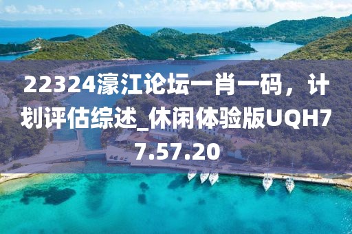 22324濠江论坛一肖一码，计划评估综述_休闲体验版UQH77.57.20