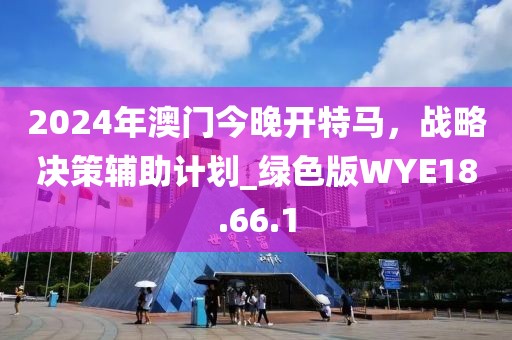 2024年澳门今晚开特马，战略决策辅助计划_绿色版WYE18.66.1
