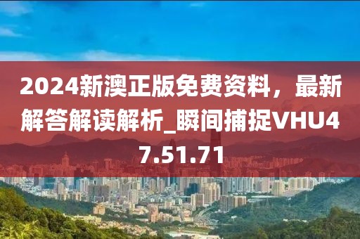 2024新澳正版免费资料，最新解答解读解析_瞬间捕捉VHU47.51.71