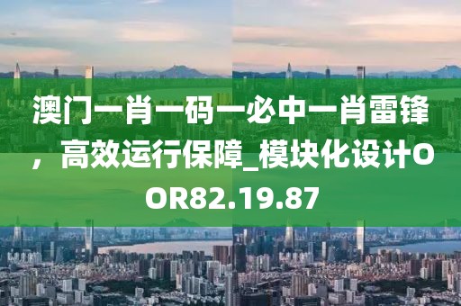 澳门一肖一码一必中一肖雷锋，高效运行保障_模块化设计OOR82.19.87