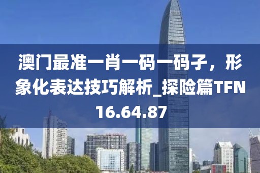 澳门最准一肖一码一码孑，形象化表达技巧解析_探险篇TFN16.64.87