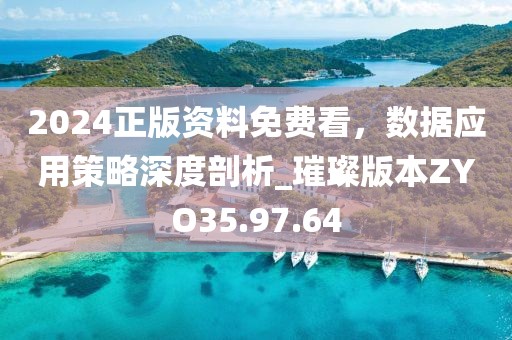 2024正版资料免费看，数据应用策略深度剖析_璀璨版本ZYO35.97.64
