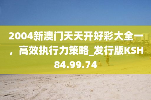 2004新澳门天天开好彩大全一，高效执行力策略_发行版KSH84.99.74