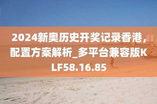 2024新奥历史开奖记录香港，配置方案解析_多平台兼容版KLF58.16.85
