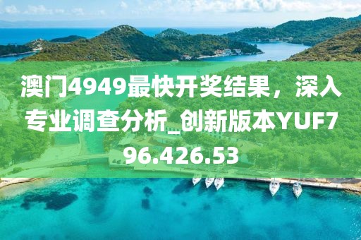 澳门4949最快开奖结果，深入专业调查分析_创新版本YUF796.426.53