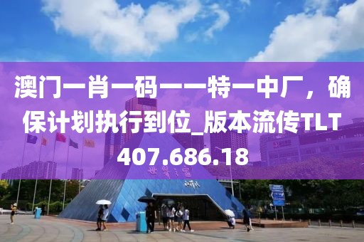 澳门一肖一码一一特一中厂，确保计划执行到位_版本流传TLT407.686.18