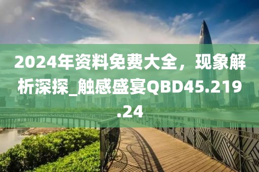 2024年资料免费大全，现象解析深探_触感盛宴QBD45.219.24