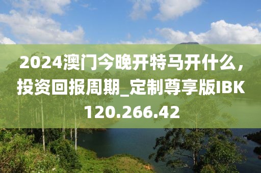 2024澳门今晚开特马开什么，投资回报周期_定制尊享版IBK120.266.42