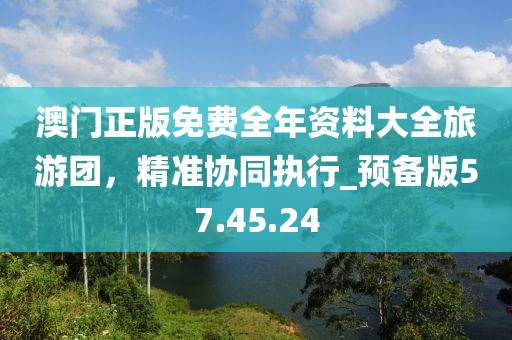 澳门正版免费全年资料大全旅游团，精准协同执行_预备版57.45.24