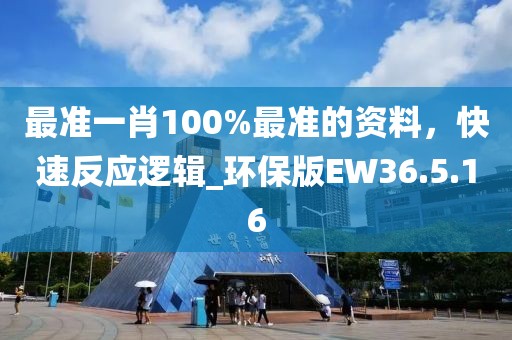 最准一肖100%最准的资料，快速反应逻辑_环保版EW36.5.16