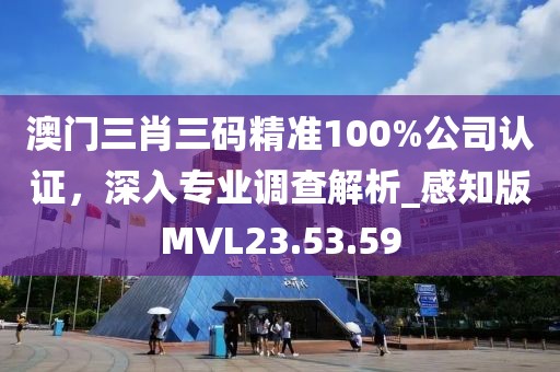 澳门三肖三码精准100%公司认证，深入专业调查解析_感知版MVL23.53.59