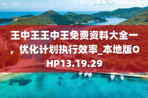 王中王王中王免费资料大全一，优化计划执行效率_本地版OHP13.19.29